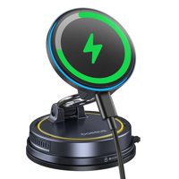 Base De Cargador Para Auto Baseus Vacuum 15W Magnético Plegable