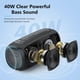thumbnail image 3 of Altavoces Bluetooth, altavoz inalámbrico portátil de graves profundos de 40 W, micrófono integrado, resistencia al agua IPX7 con luz RGB dinámica, altavoz Bluetooth para exteriores con conexión Blueto, 3 of 7