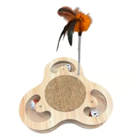 Genérico - Juguete Rascador Para Gato De Madera