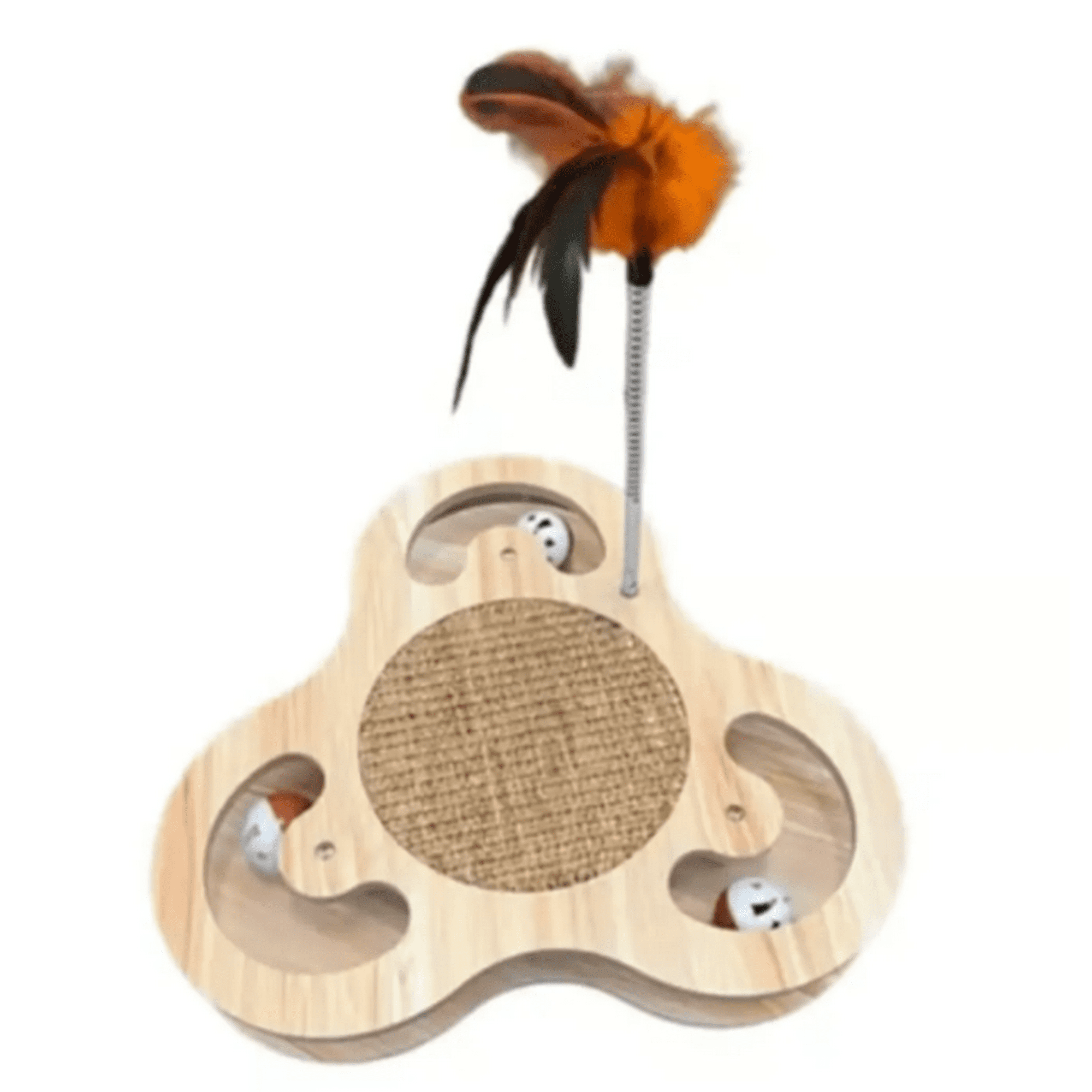 Genérico - Juguete Rascador Para Gato De Madera