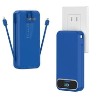 Power Bank Aonidi 20000 Mah Ligero Con Cables Integrados