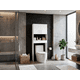 thumbnail image 1 of Estante Mueble Organizador de Baño Barcelona 160x63x25,5 Cm 2 Puertas Blanco, 1 of 18