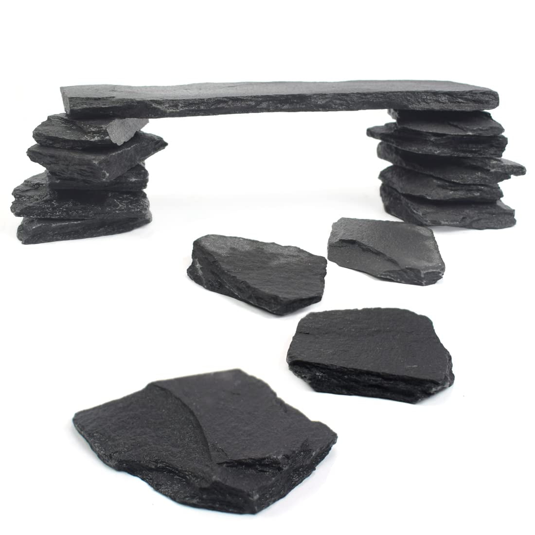 Piedra de pizarra BLUE HANDCART 1,4 kg mezcla 2‑3 pulg. y 20 cm