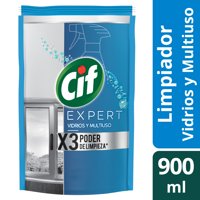 Limpia Vidrios Biodegradable Líquido Doypack 900 Ml Cif