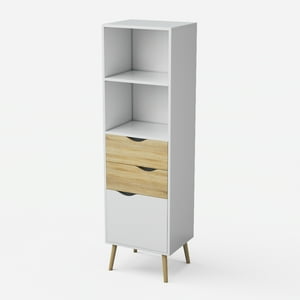 Relan - Estante Librero Top Living Gotemburgo Nórdico Con Cajones