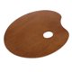 thumbnail image 3 of Bandeja De Pintura De Madera Paleta Para Acuarela óleo Pintura Acrílica Arte Oval 30x40cm, 3 of 5