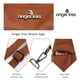 thumbnail image 3 of Bolso de mano Angelkiss de diseñador para mujer, grande, marrón, piel sintética lavada, 3 of 7