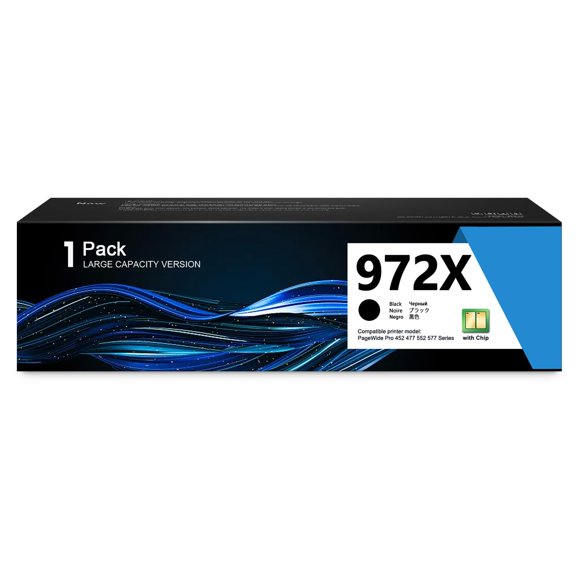 Cartucho de Tinta ZXTZX 972X Negro para PageWide Pro