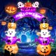 thumbnail image 1 of Inflable VIKIMORA Arco de Calabaza de 2,4 m con Luces LED, 1 of 9
