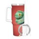 thumbnail image 3 of Rango Vaso aislado de acero inoxidable con asa, diseño temático, regalo para familia, amigos y fans; incluye pajita y encaja en el portavasos estándar, 40 oz, 3 of 6
