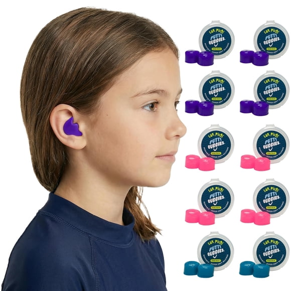 Tapones de silicona moldeable para natación Putty Buddies, 10 pares