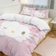 thumbnail image 1 of Cute Hello Kitty Thickened Three-piece Bed Set Cartoon Pillowcase Anime Quilt Cover Bedroom Hotel Theme House Vacation Home Holiday Anniversary Gift, 1 of 4