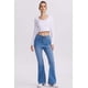 thumbnail image 4 of Jeans Mujer Flare Costura Azul Claro, 4 of 4