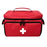 Magideal - Organizador De Botiquines De Emergencia, Bolsa De Almacenamiento Médico, Botiquín De Primeros Auxilios Para Emergencias, Botiquín De Primeros Auxilios Rojo
