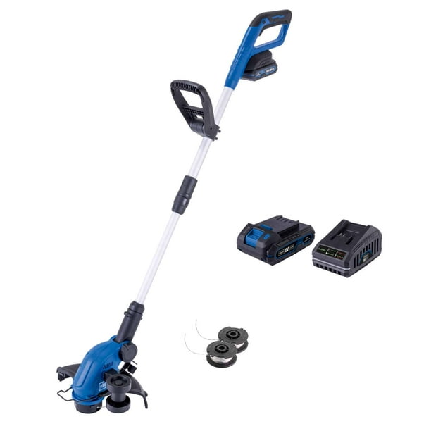 Orilladora Bordeadora Inalámbrica 20V | 2 Carretes | Cargador y Bateria 2Ah | – Scheppach