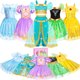thumbnail image 1 of Disfraces de Princesa Jeowoqao para Niñas, 5 Conjuntos, 1 of 3