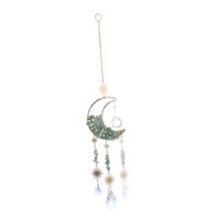 Bothyi - Luna Colgante Wind Chime Rainbow Maker Colgante De Pared Estética Suncatcher Moon Green