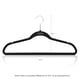thumbnail image 2 of Perchero para trajes Furinno, 30 unidades, superficie de terciopelo negro, 2 of 4