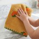 thumbnail image 4 of REGALWOVEN Paquete de 2 Toallas de Mano Absorbentes de Secado Rápido, Toallas Decorativas de Baño Bordadas con Frutas Lindas para Decoración del Hogar Amarillo 29" x 13", 4 of 6