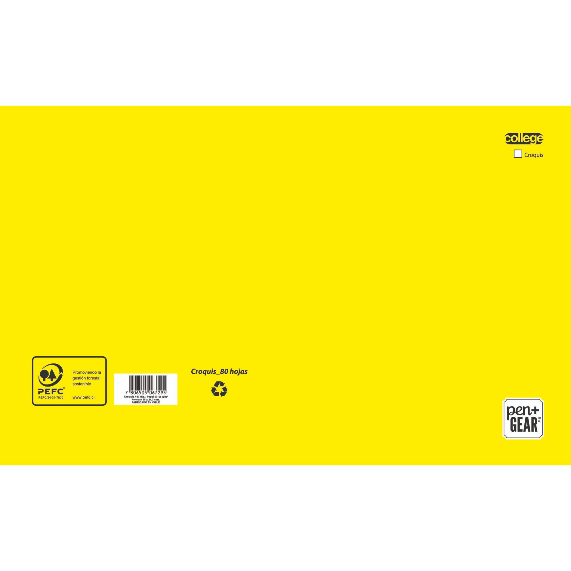 Cuaderno College Croquis 80h Pen&gear