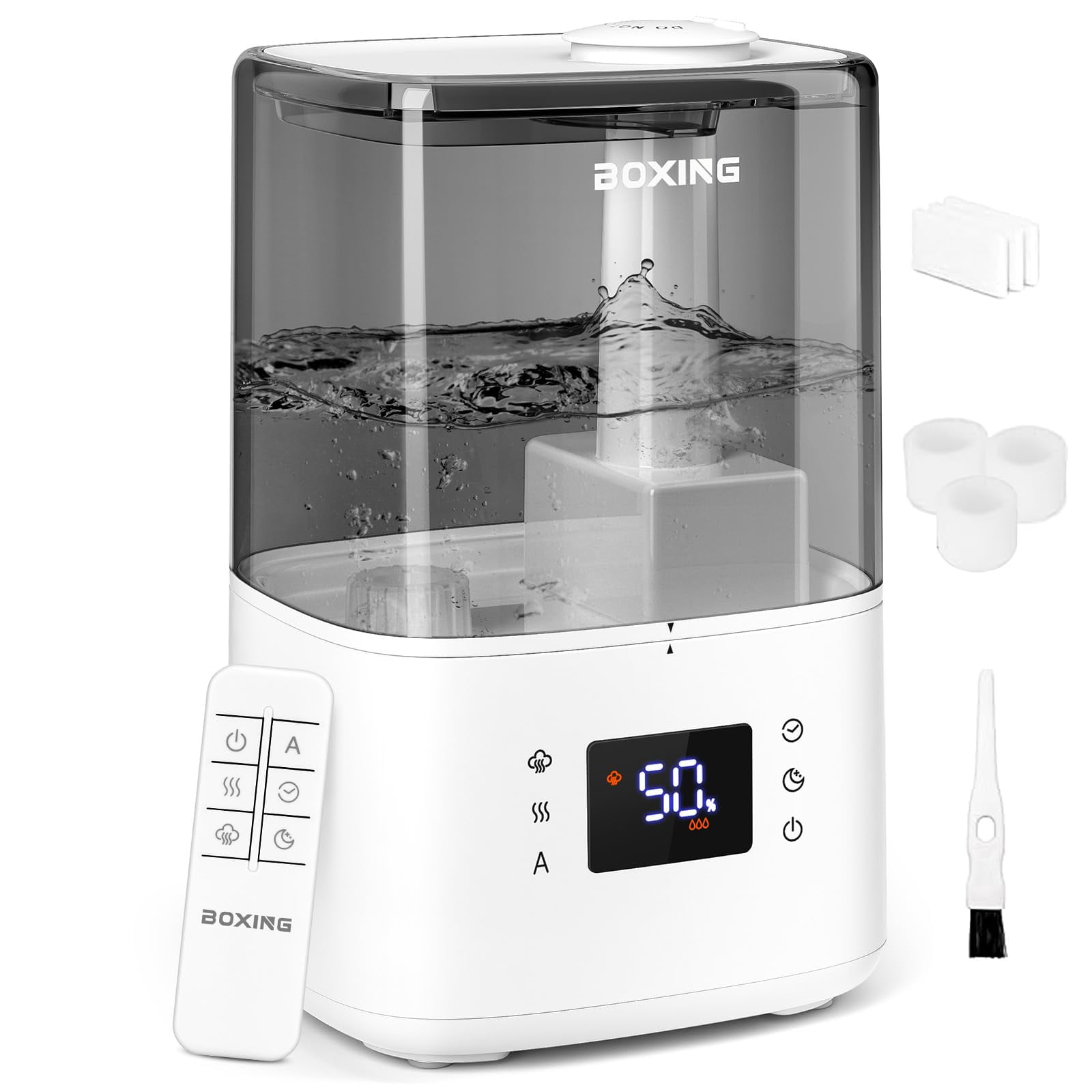 Humidificador Boxing Warm And Cool Mist De 4,5 L Con Mando A Distancia