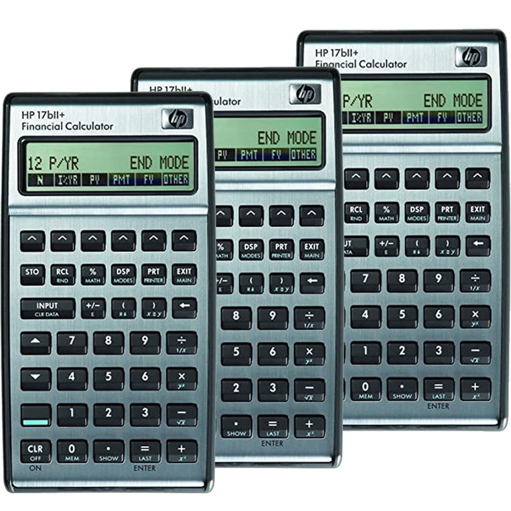 Calculadora Financiera Hp 17bii+ Con Pantalla Lcd De 22 Dígitos X3