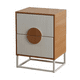 thumbnail image 2 of Velador Lumière 2 Cajones moderno madera con blanco, 2 of 6