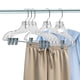 thumbnail image 5 of Perchas de plástico para faldas, 24 unidades, talladas en cristal, con clips ajustables, 5 of 8