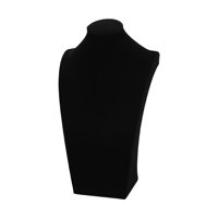 Ioensy - Collar Colgante Cadena Joyería Busto Collar Maniquí 34Cm Negro