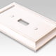 thumbnail image 2 of Placa de pared Amerelle Savannah de madera con doble palanca, color blanco envejecido, 2 of 7