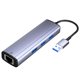 thumbnail image 1 of Hub USB IVSHOWCO 4 en 1 USB 3.0 con Ethernet Gigabit, 1 of 7