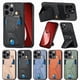 thumbnail image 3 of Funda Resistente para iPhone 15 Pro Max con Tarjetero y Soporte, Diseño Magnético Negro, 3 of 5