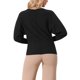 thumbnail image 3 of INSPIRE CHIC Suéteres de Mujer de Manga Larga Murciélago Oversized Hombro Descubierto Cuello Redondo Tejido Suelto Talla M Negro, 3 of 6
