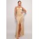 thumbnail image 1 of Vestido Maxi De Terciopelo Con Escote En Forma De Corazón Y Sin Tirantes, 1 of 5
