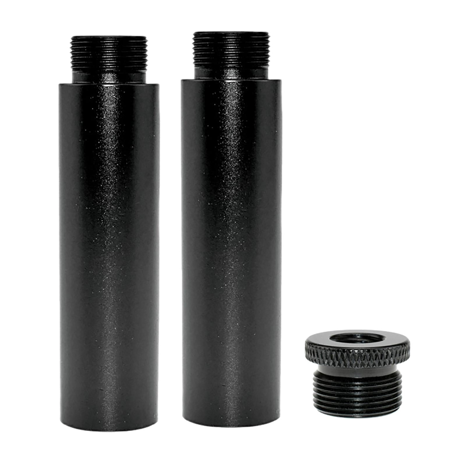 Magideal - 2 Tubos De Extensión De Soporte De Micrófono Con 1 Varilla De Extensión De Micrófono Adaptador De Metal De 5/8" Para Soportes De Escritorio Y Soporte , F5a