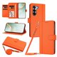 thumbnail image 1 of Funda Billetera Delgada para OnePlus Nord CE 6 Lite, Cuero Sintético, Naranja, 1 of 6