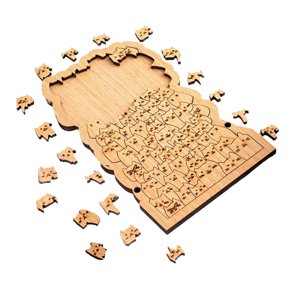 Bothyi - Juguete Rompecabezas De Madera Forma Geométrica Imaginación Juguete Interactivo Juguete Montessori