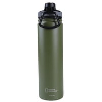 National Geographic - Botella Metálica Térmica Boca Angosta 750Ml Verde Militar