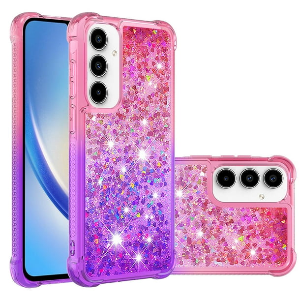 Funda Para Samsung Galaxy A36 Con Diseño Gradiente Y Brillo Líquido Antigolpes Tpu