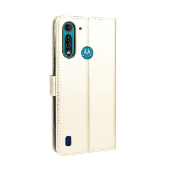 Funda tipo libro para Motorola MOTO G8 Power Lite, cartera todo‑en‑uno, funda multifuncional con tarjetero y correa de muñeca desmontable