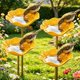 thumbnail image 1 of Estacas jardín flor metal hechas mano 4 uds baño pájaros estación riego abejas jardín, 1 of 7
