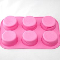 Genérico - Molde Bandeja Para 6 Queques De Silicona Repostería Cocina