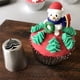 thumbnail image 3 of Set Of 4 Christmas Decorating Tips Stainless Steel Spout Cupcake Baking Tools, 3 of 4