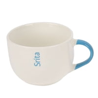 Homewell - Tazón Loza & Caracter(34) & Srta& Caracter(34) & Azul 11.5X8.5Cm 450Ml