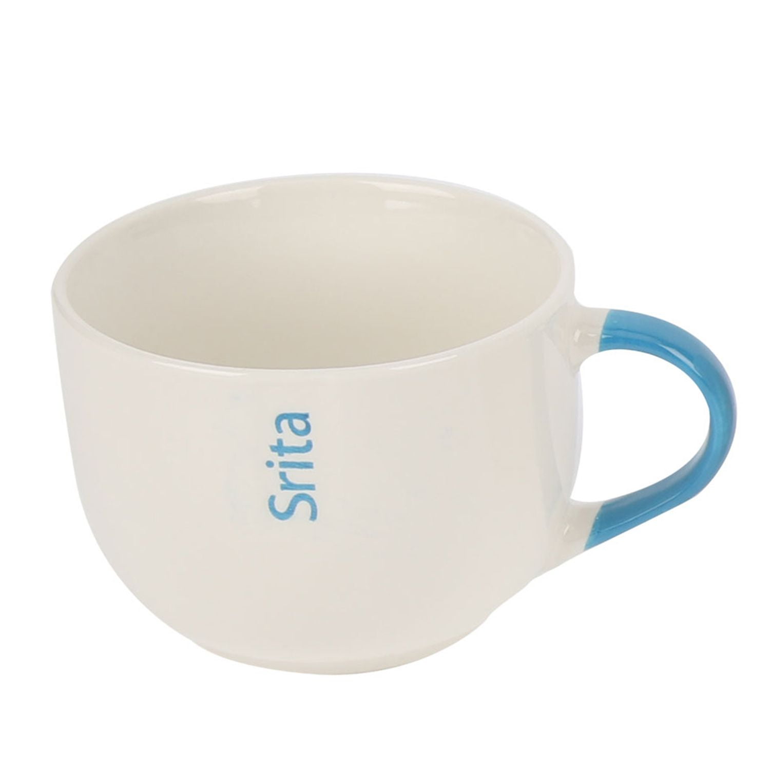 Homewell - Tazón Loza & Caracter(34) & Srta& Caracter(34) & Azul 11.5x8.5cm 450ml