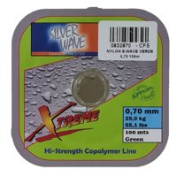 Silver Wave - Nylon De Pesca Verde 0,70Mm Resitencia25Kg Bobina De 100 Mts