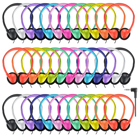 Audífonos Yoley Pack de 30 unidades multicolores 3,5 mm