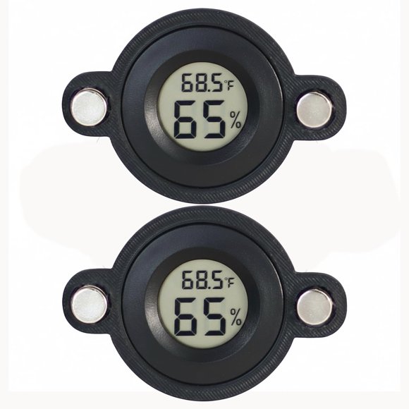 Termómetro BamiriX de 2 piezas para reptiles – Medidor de temperatura y humedad