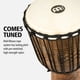 thumbnail image 2 of Djembe Drum Meinl, percusión, madera de caoba africana, 12 x 24 cm, 2 of 7