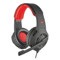 Audífonos Gamer Trust Radius Black Y Red Ps4 Ps5 Xbox Switch